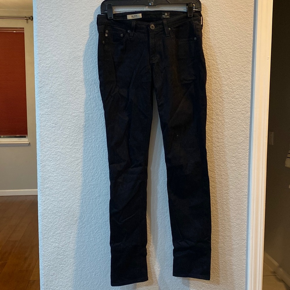 AG The Stilt - Cigarette Leg Pants - Black Sateen- NWOT